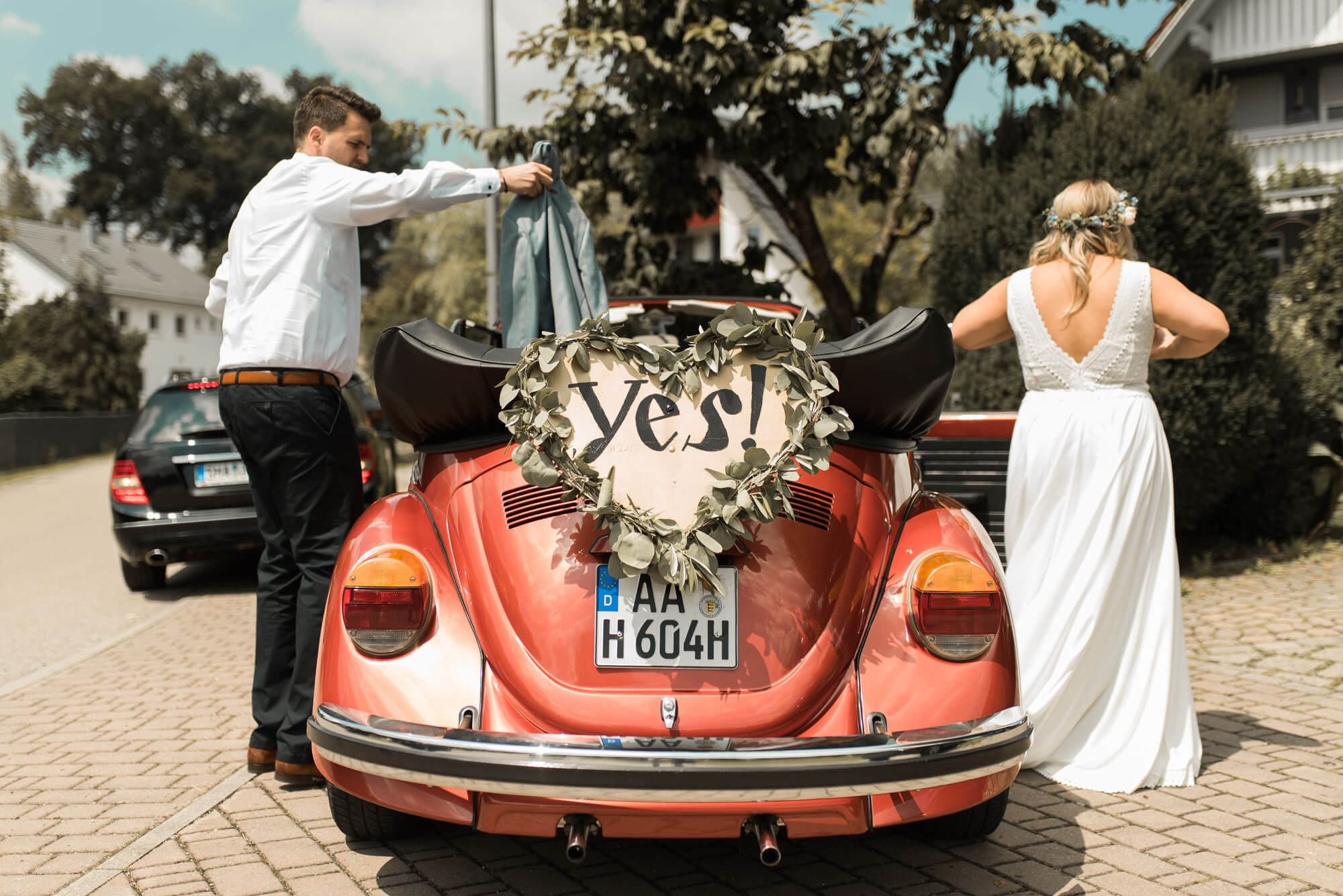 Volkswagen VW Käfer Cabrio als Hochzeitsauto