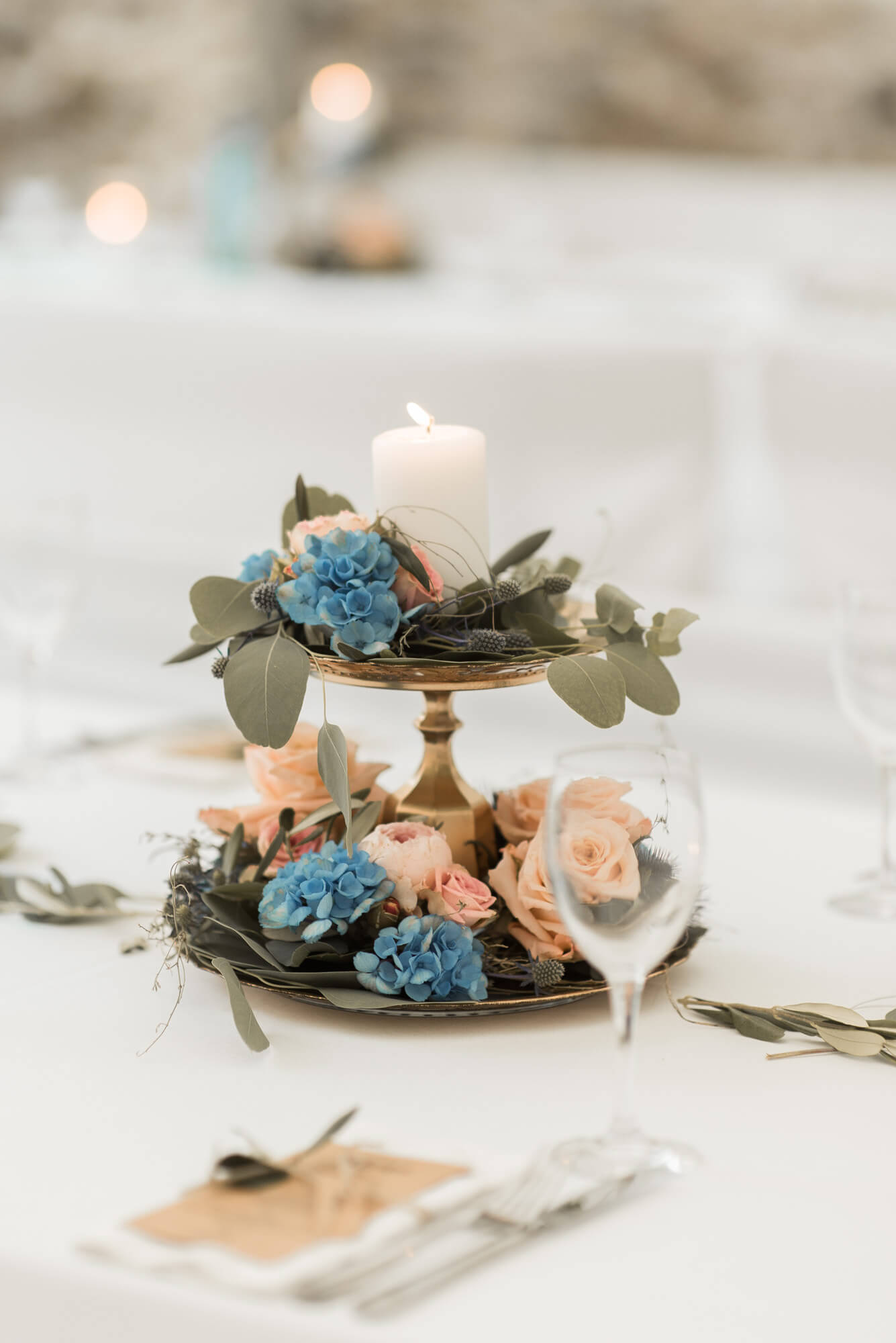 Tischschmuck Blumen Scheible Obersontheim auf Hochzeit auf dem Einkorn
