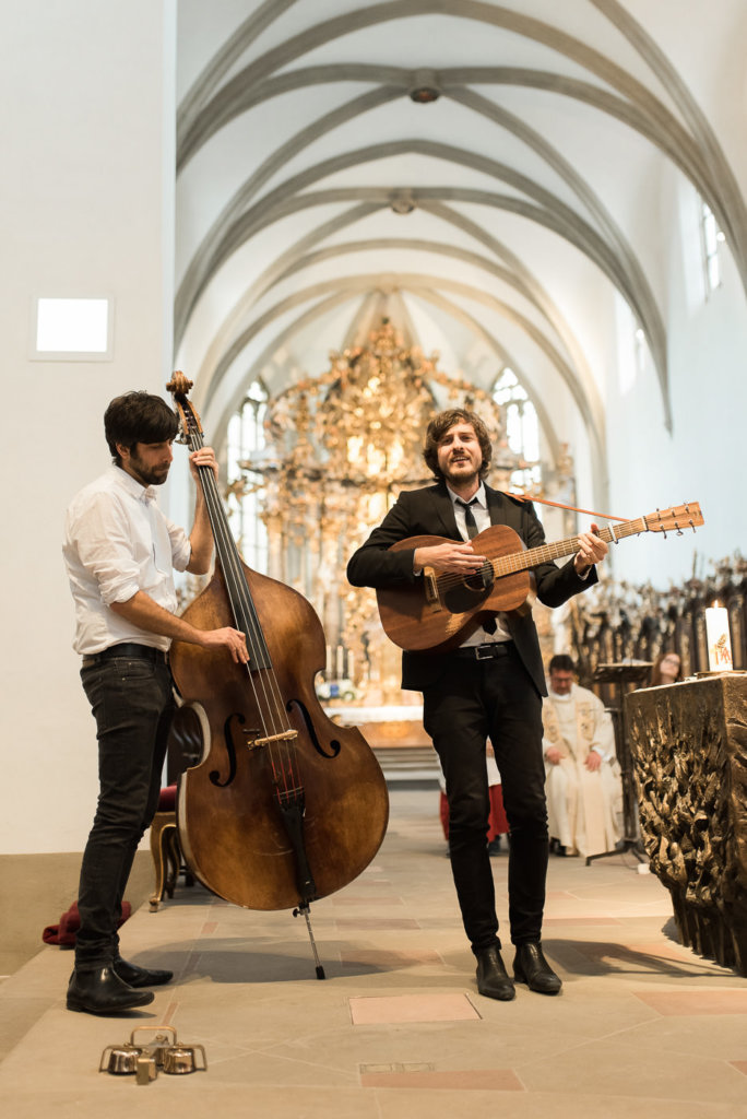 The Streetles spielen als Hochzeitsband in Kirche St. Gangolf in Bamberg