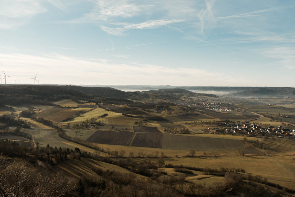Einkorn Landschaft Richtung Michelbach Pilz