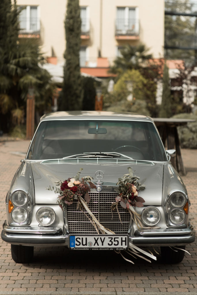 Mercedes Oldtimer zur Hochzeit in Heidelberg