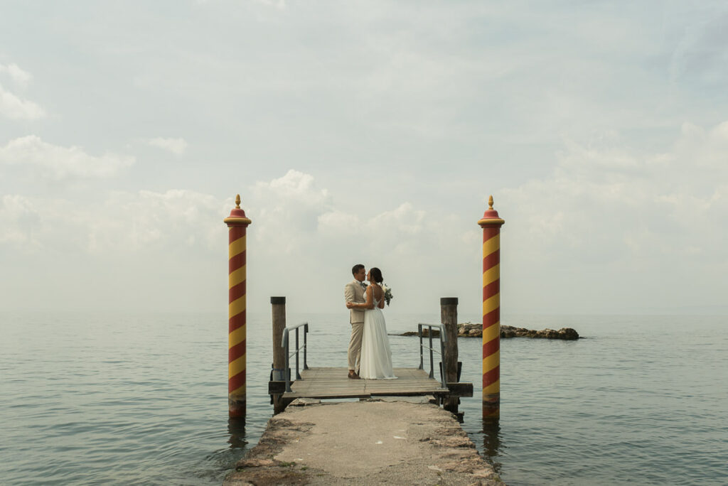 Hochzeit Fotos am Gardasee in Bardolino der Punta San Vigilio