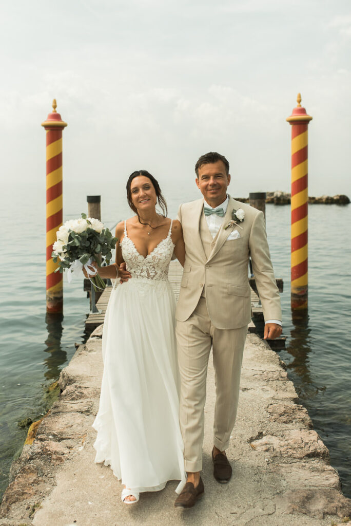 Hochzeit Fotos am Gardasee in Bardolino der Punta San Vigilio
